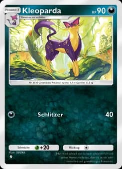 Kleoparda card in German