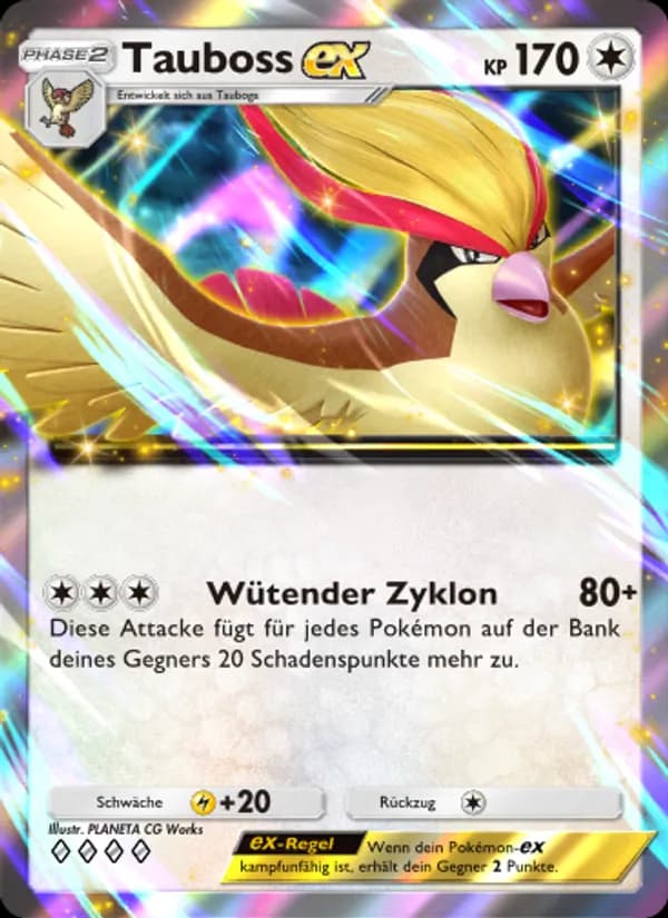 Tauboss-ex card in German