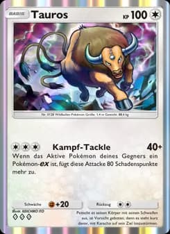Tauros card in German