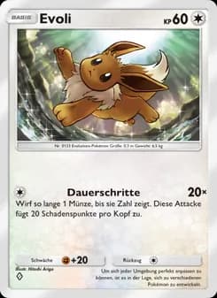 Evoli card in German