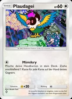 Plaudagei card in German