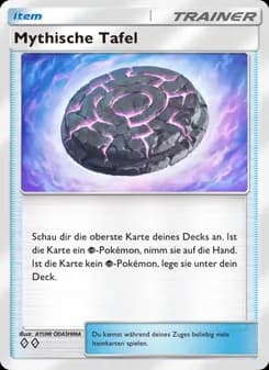 Mythische Tafel card in German