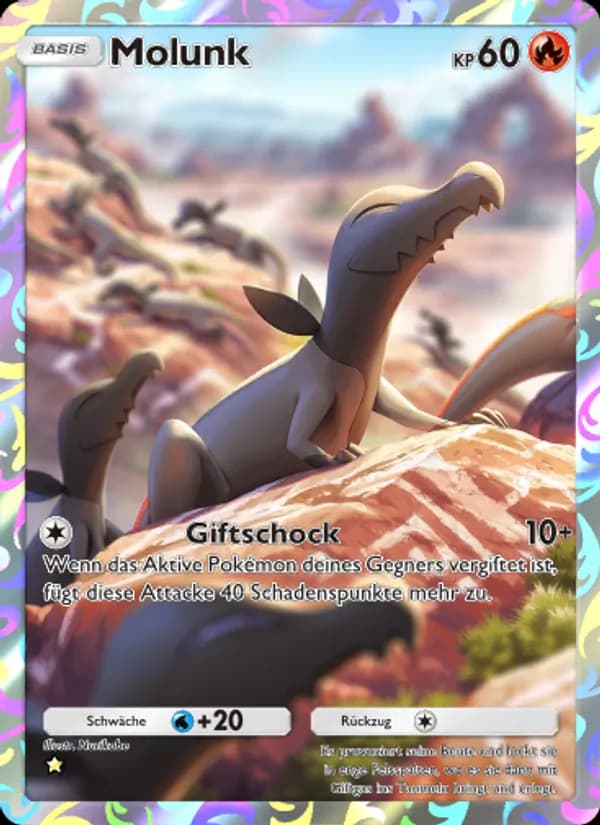 Molunk card in German