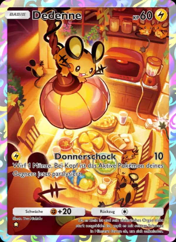 Dedenne card in German