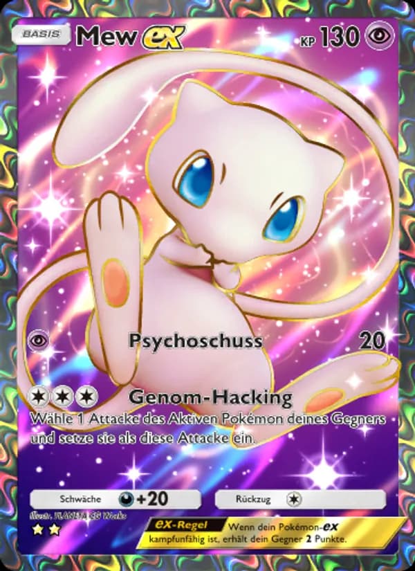 Mew-ex card in German
