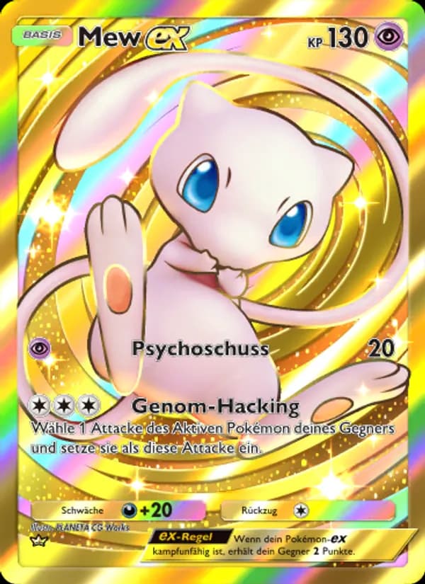 Mew-ex card in German