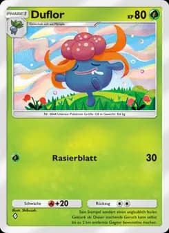 Duflor card in German