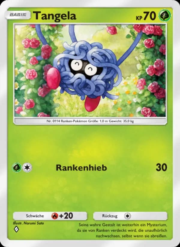 Tangela card in German