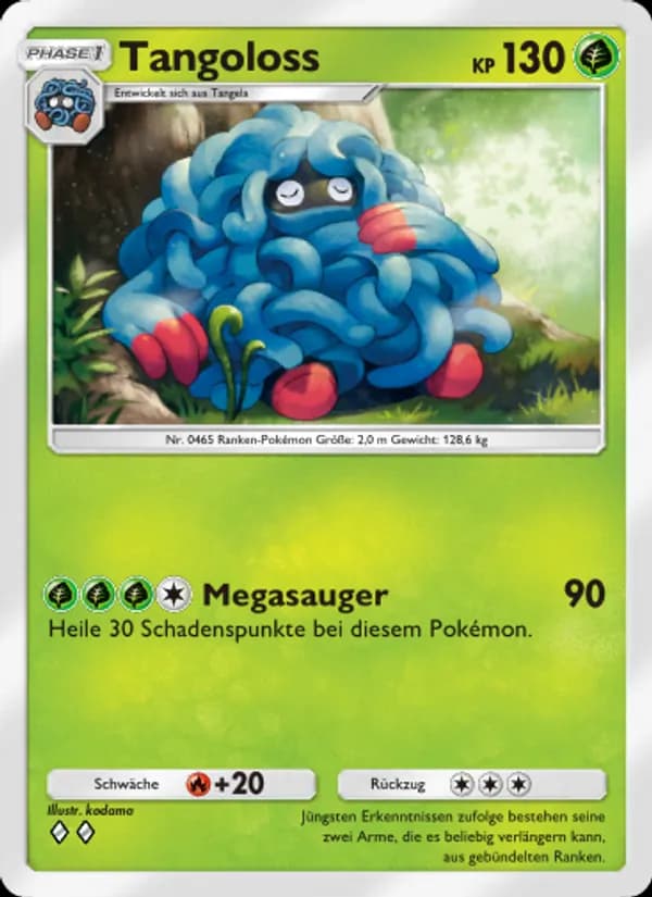Tangoloss card in German