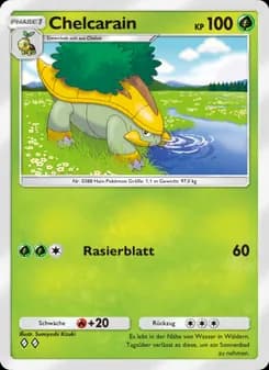 Chelcarain card in German