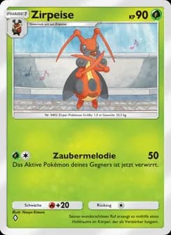 Zirpeise card in German