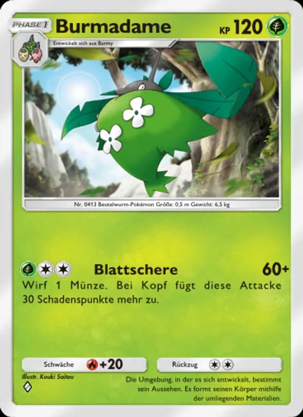 Burmadame card in German