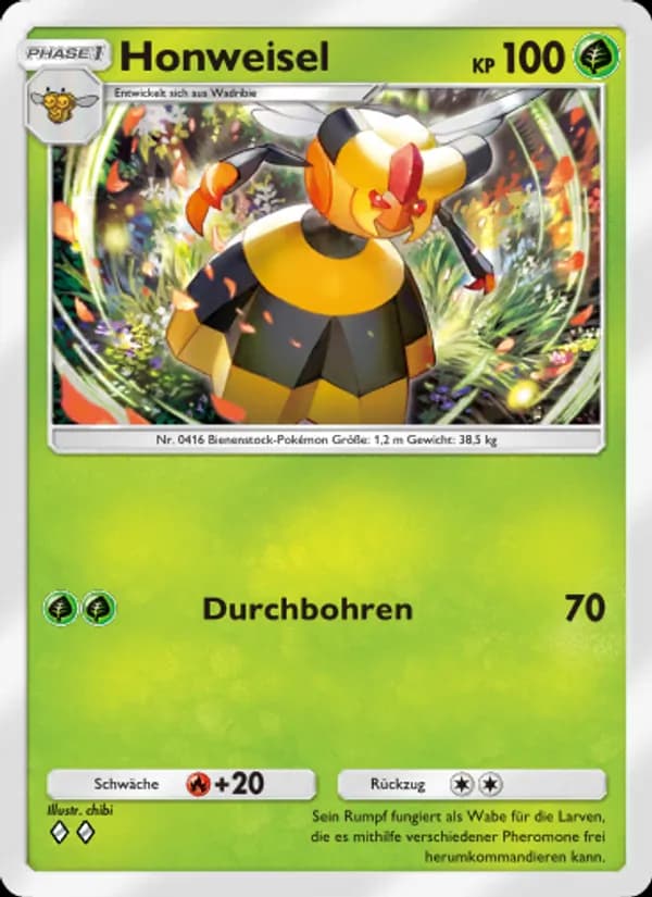 Honweisel card in German