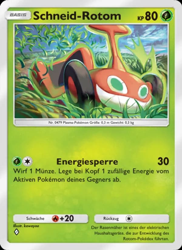 Schneid-Rotom card in German