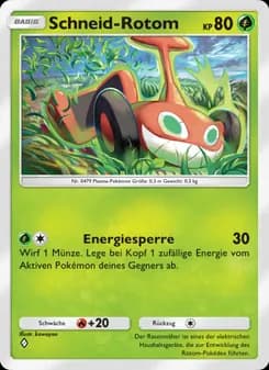 Schneid-Rotom card in German