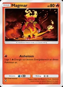 Magmar card in German