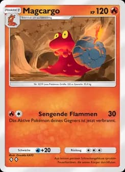Magcargo card in German