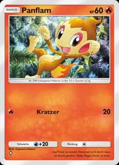 Panflam card in German