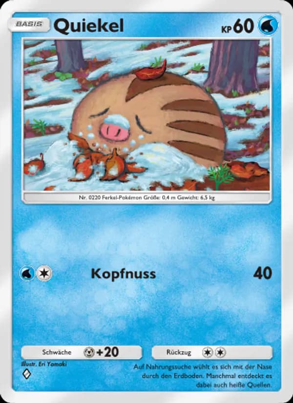 Quiekel card in German