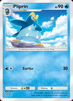 Pliprin card in German