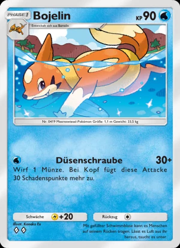 Bojelin card in German