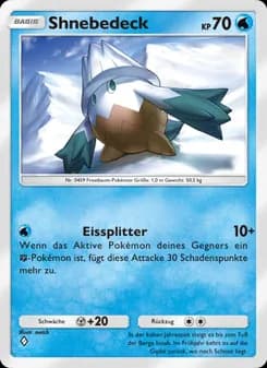 Shnebedeck card in German