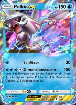 Palkia-ex card in German