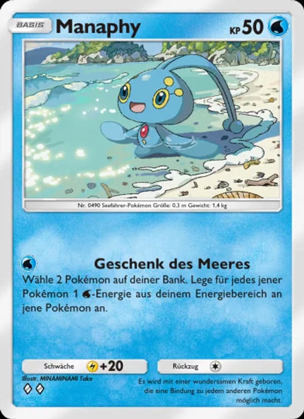 Manaphy card in German