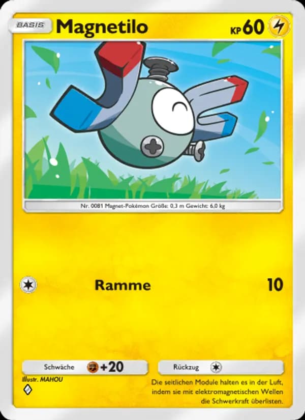 Magnetilo card in German