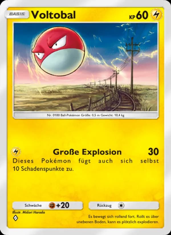 Voltobal card in German