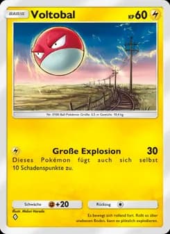 Voltobal card in German