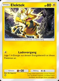Elektek card in German