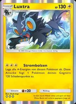 Luxtra card in German