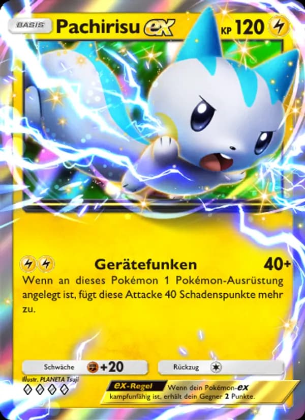 Pachirisu-ex card in German