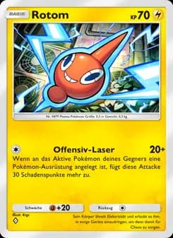 Rotom card in German