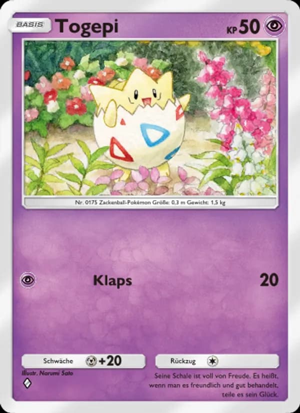 Togepi card in German
