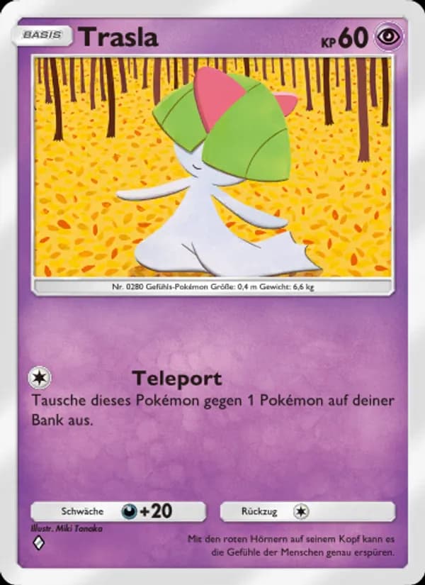 Trasla card in German