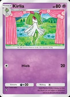 Kirlia card in German