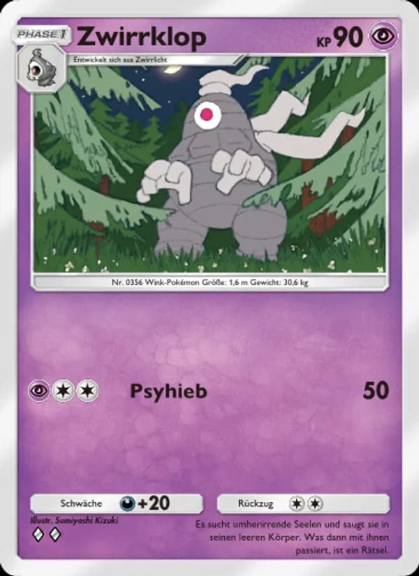 Zwirrklop card in German