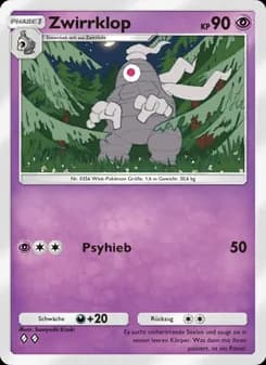 Zwirrklop card in German