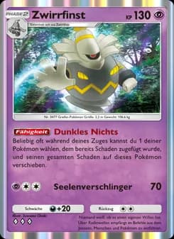 Zwirrfinst card in German