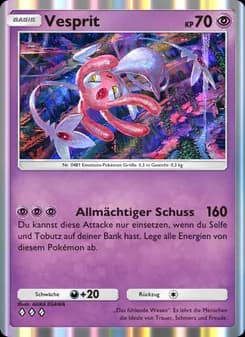 Vesprit card in German