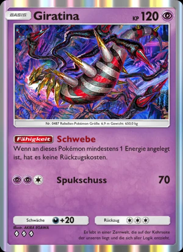 Giratina card in German
