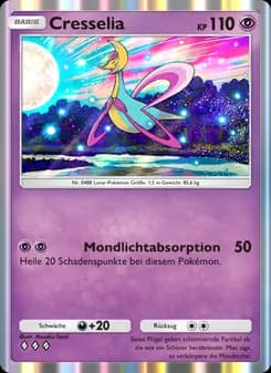 Cresselia card in German