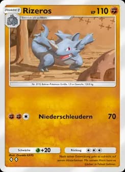 Rizeros card in German
