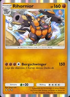 Rihornior card in German