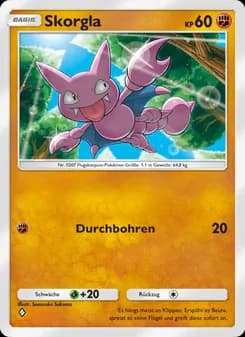 Skorgla card in German