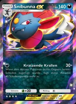 Snibunna-ex card in German