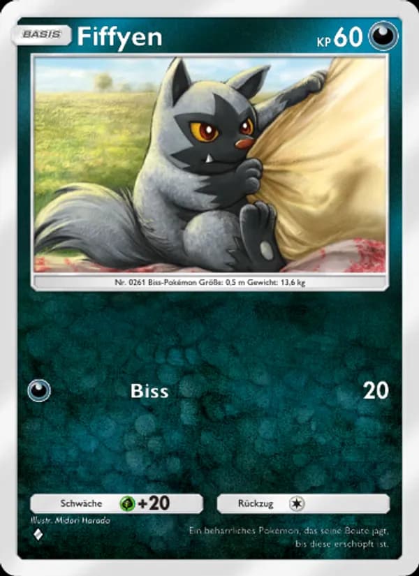 Fiffyen card in German