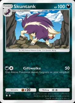 Skuntank card in German